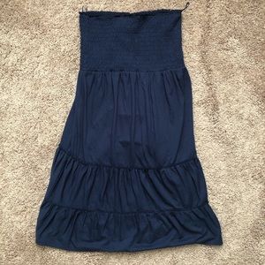 NWT Express Navy Strapless Dress - Size Medium